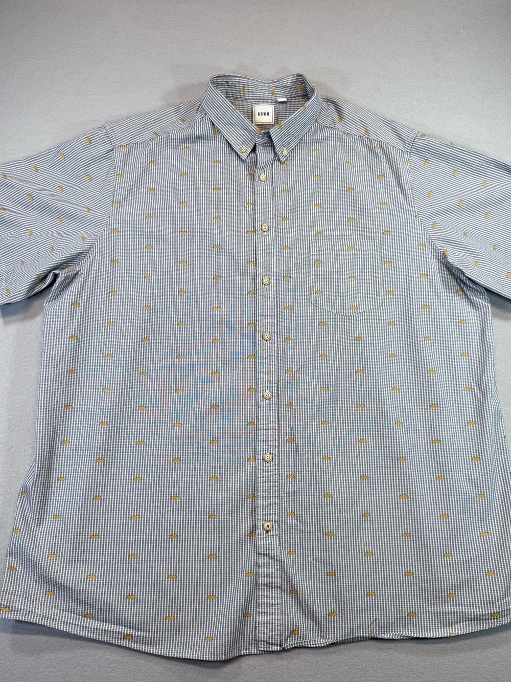 Men’s ROWM Short Sleeve Button Down Shirt 3XT